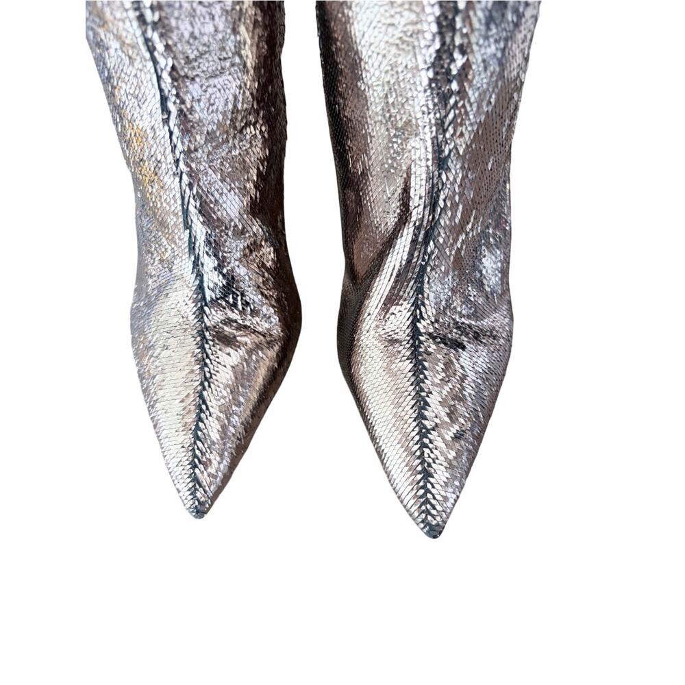 Vince Camuto Minnada Wide Calf Over The Knee Heeled Boots size 7 Warm Pewter - Picture 6 of 12